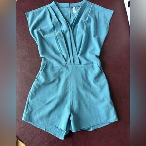 Pretty light blue dressy romper